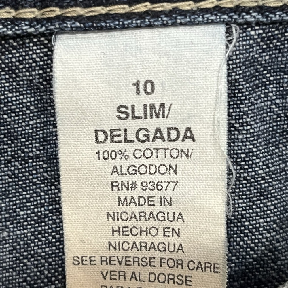 Arizona Carpenter Blue Jeans Boys 10 Slim Baggy Skater Youth Medium Wash Y2K - Picture 7 of 9